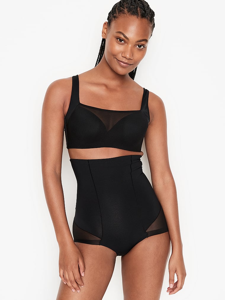 Buy Black Firm Tummy Control Lace Wear Your Own Bra Slip from Next Belgium