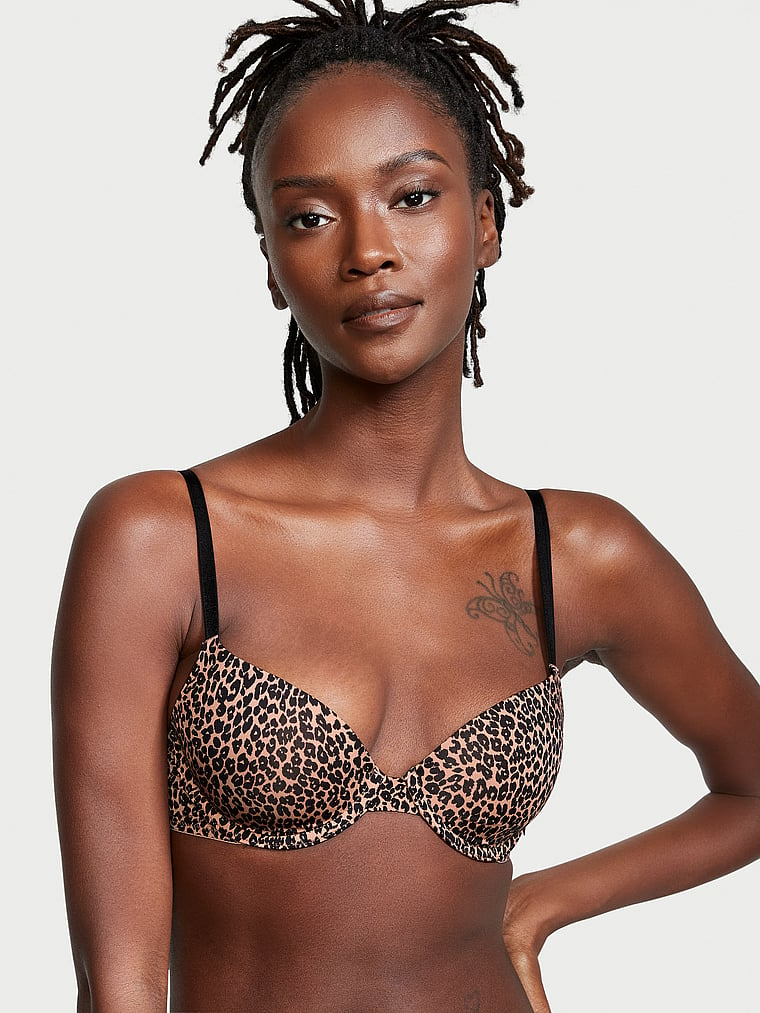 sexy tee lightly lined cotton demi bra