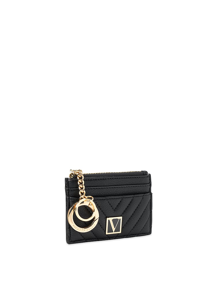 Victoria's Secret V-quilt keychain zipper pouch wallet