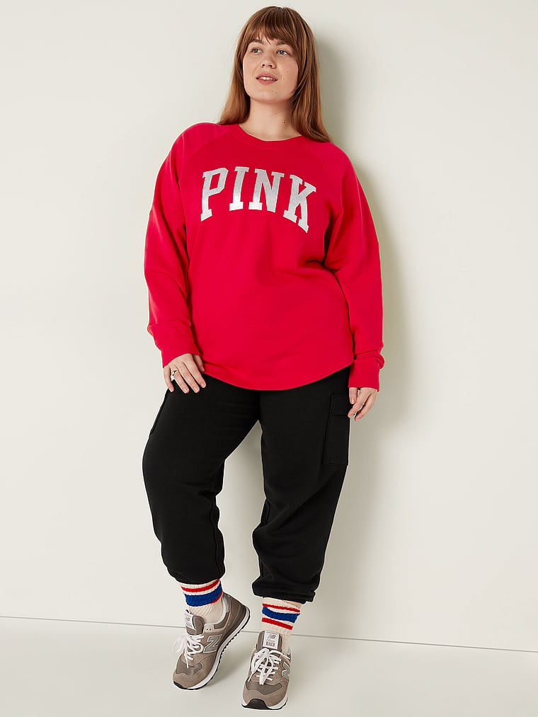 Fleece Oversized Crewneck PINK pink