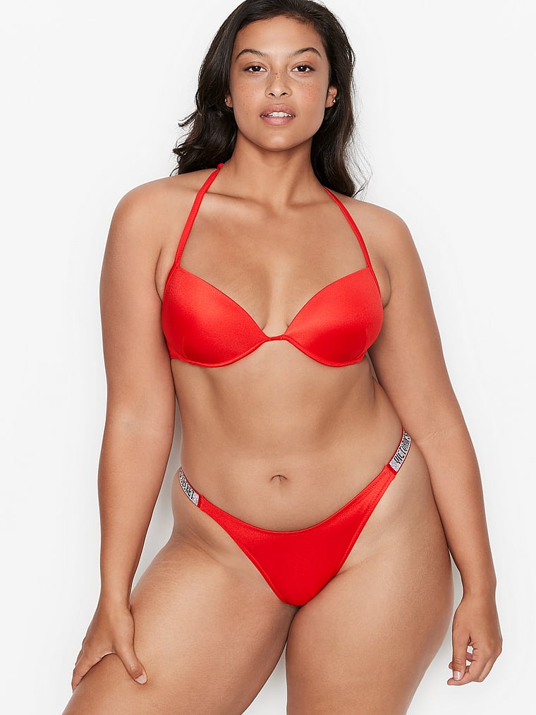 red victorias secret bikini