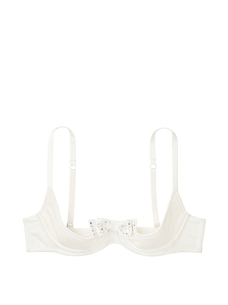 VictoriasSecret Unlined Bow Quarter Cup Bra. 3