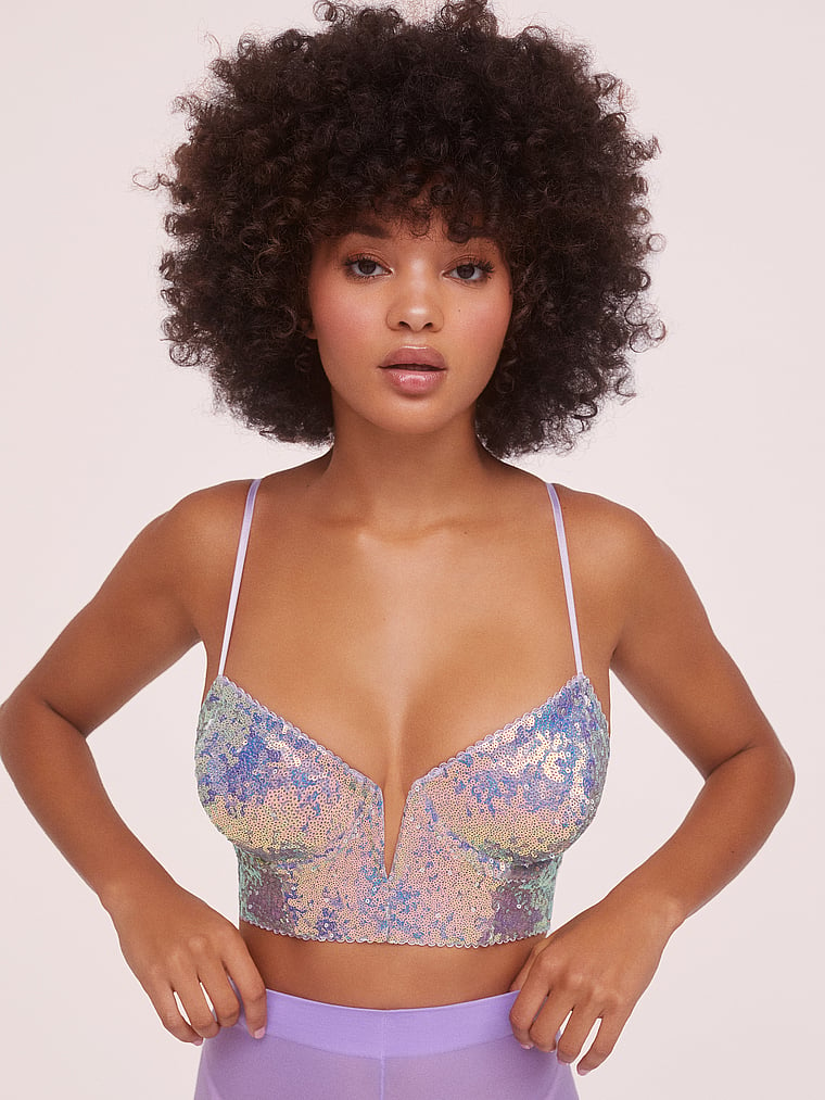 for love and lemons sequin bra