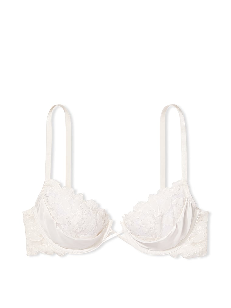 victoria secret white floral bra