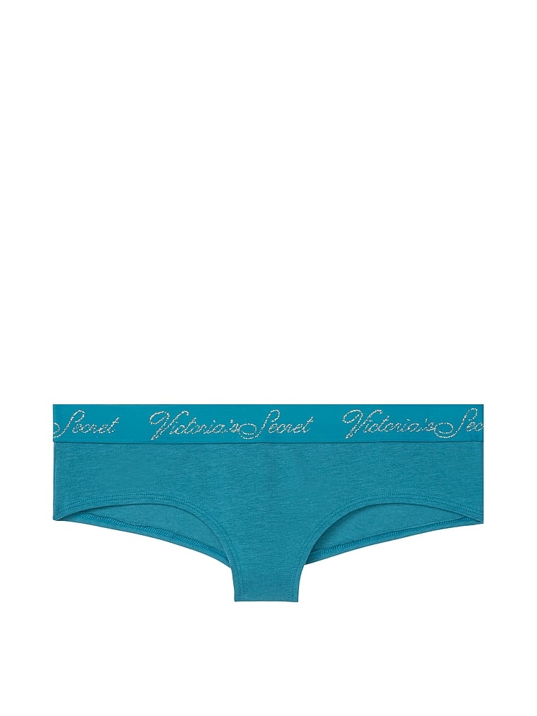 VictoriasSecret Stretch Cotton Logo Cheeky Panty - 11156955-4IOG