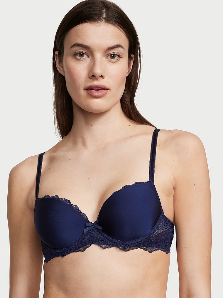 Calvin Klein Women’s Seductive Comfort Demi Bra (Blue, 38 DDD)