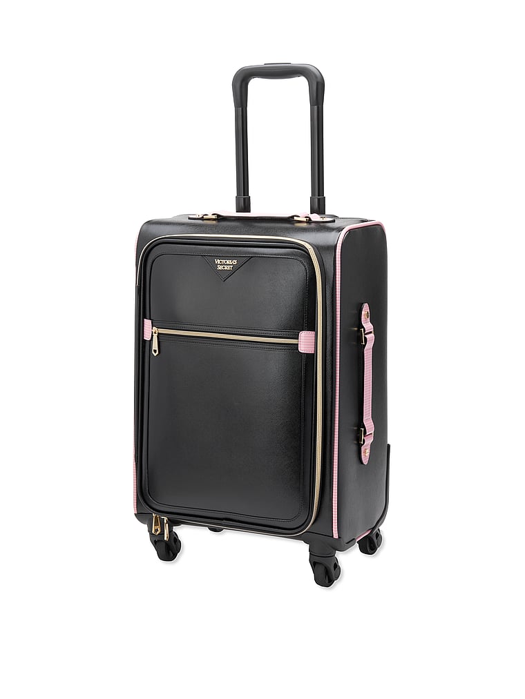 VictoriasSecret Signature Stripe Rolling Luggage. 2