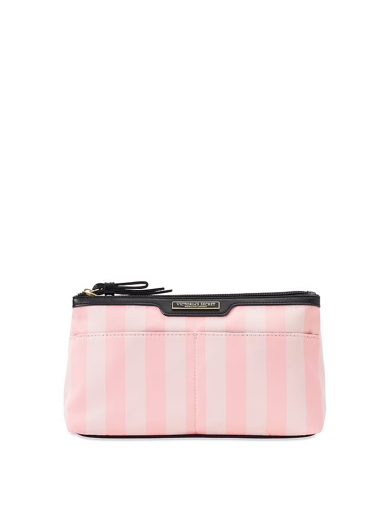 VICTORIA S SECRET Makeup Bag Pink & White Stripes