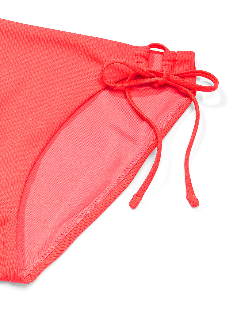 Coral Mix & Match Tie Side Bikini Bottom