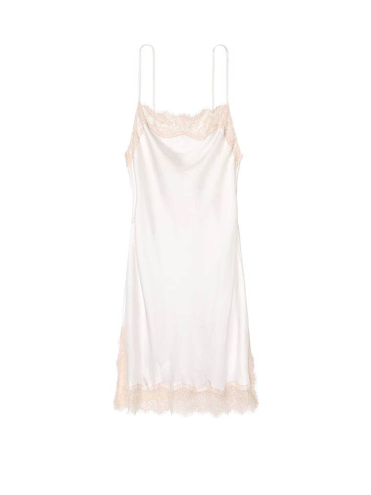 pink lace slip dress