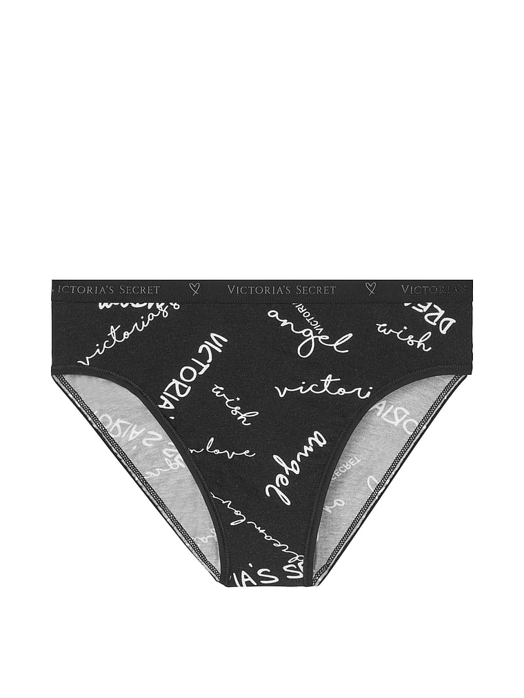 VictoriasSecret Stretch Cotton Logo High-leg Bikini Panty - 11122000-4K78