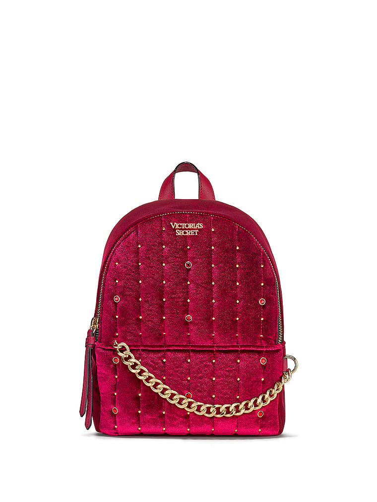 red victoria secret backpack