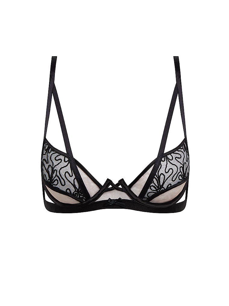 embroidered bra