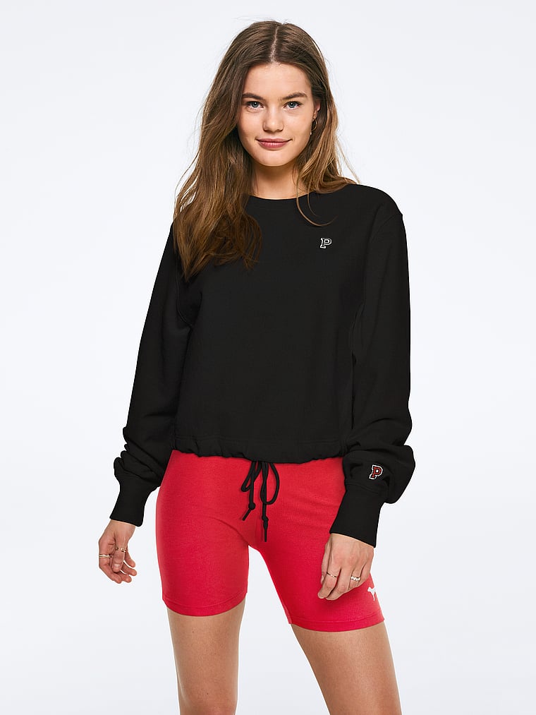 VictoriasSecret Premium College Cropped Crew . 3