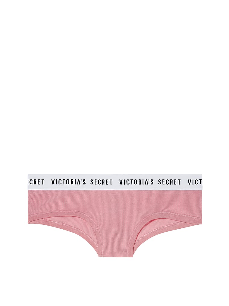 VictoriasSecret Stretch Cotton Logo Cheeky Panty. 1