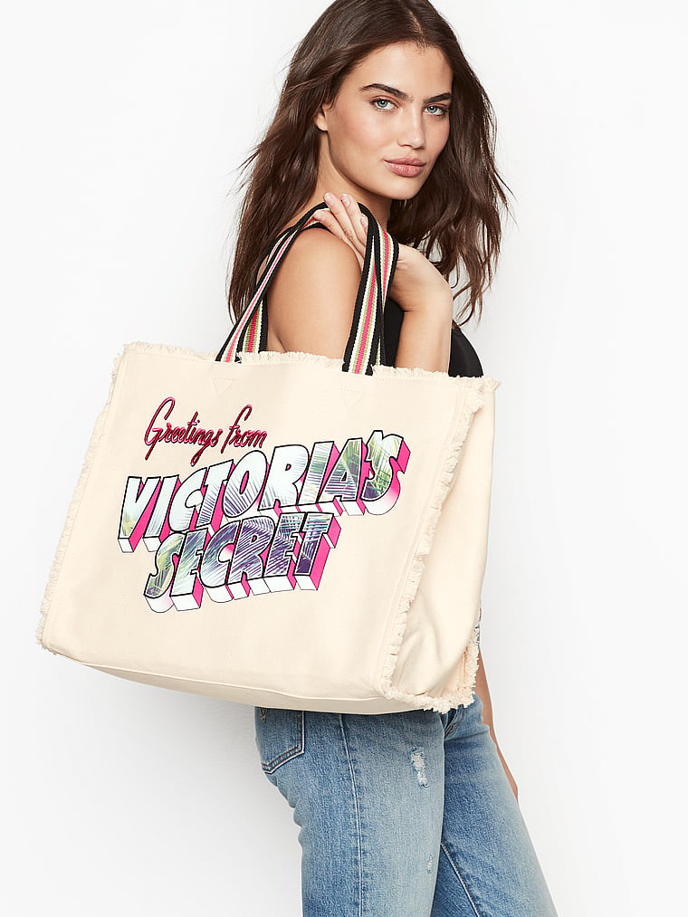 victorias secret beach tote