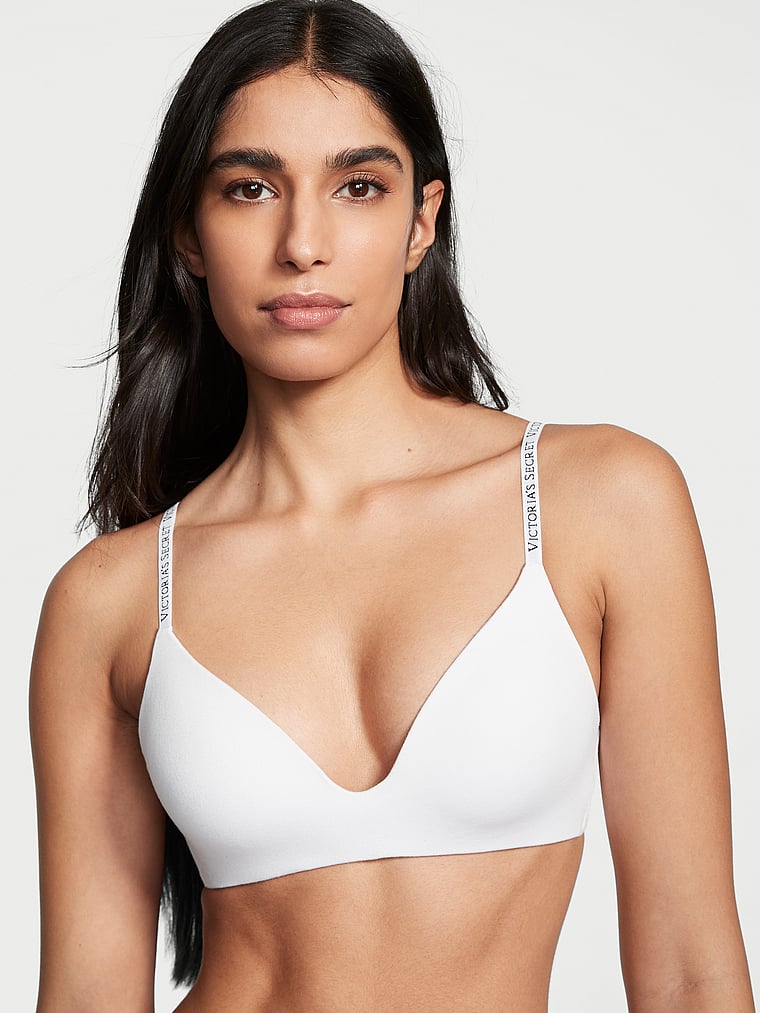 Logo & Lace Lightly Lined Wireless Bra from Victoria Secret on 21 Buttons