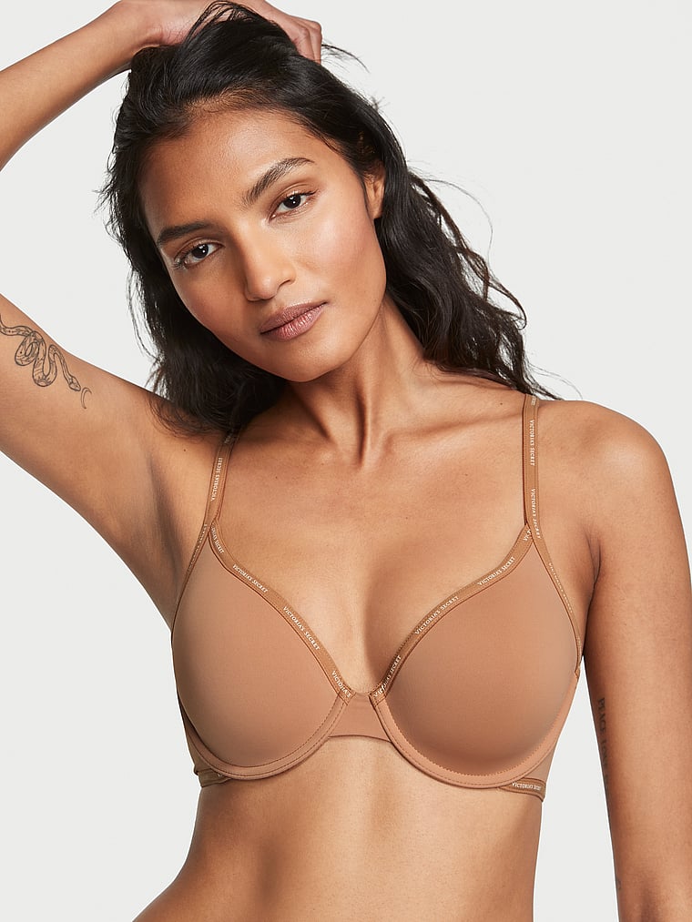 Victorias Secret Perfect Coverage T Shirt Bra, Full Coverage,  Lightly Lined, Adjustable Straps, Bras For Women, Body By Victoria  Collection, Brown