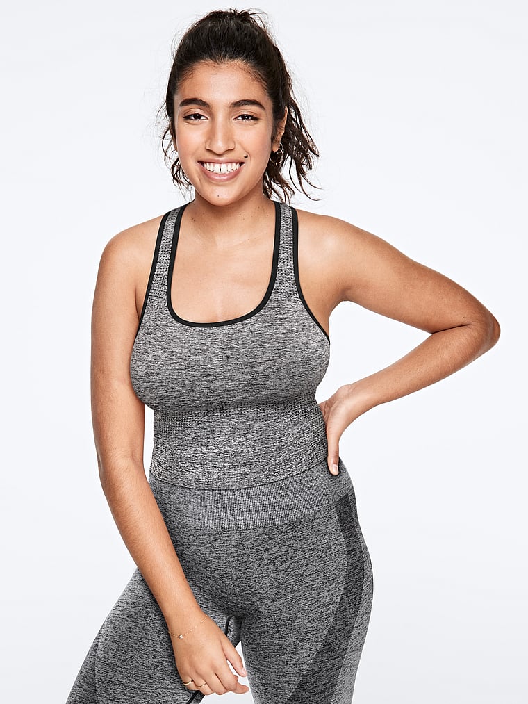 VictoriasSecret Seamless Workout Cropped Tank. 1