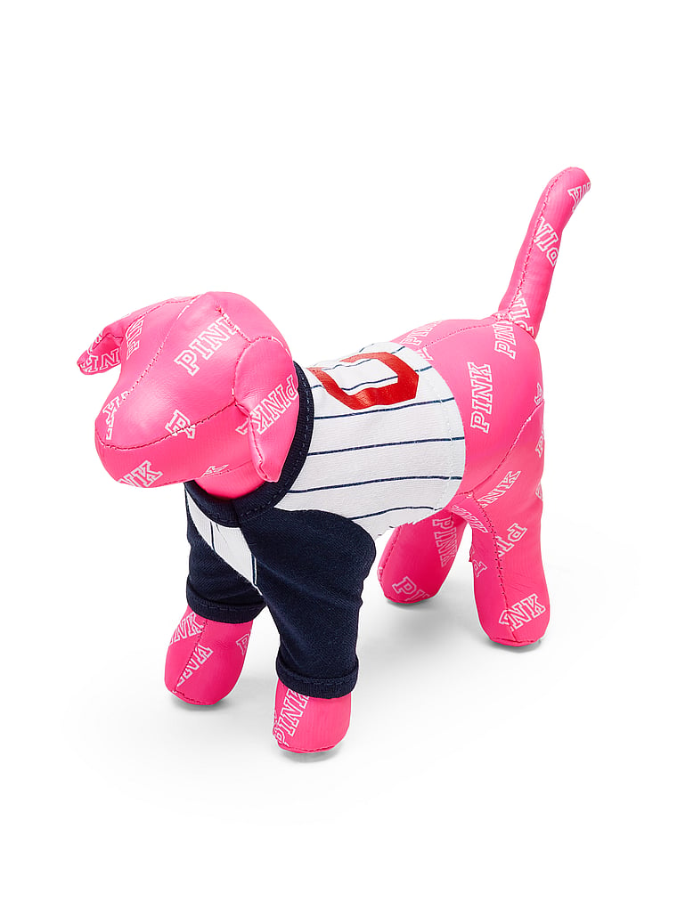 VICTORIAS SECRET NEON PINK FAUX LEATHER DOG LIMITED EDITION PLUSH