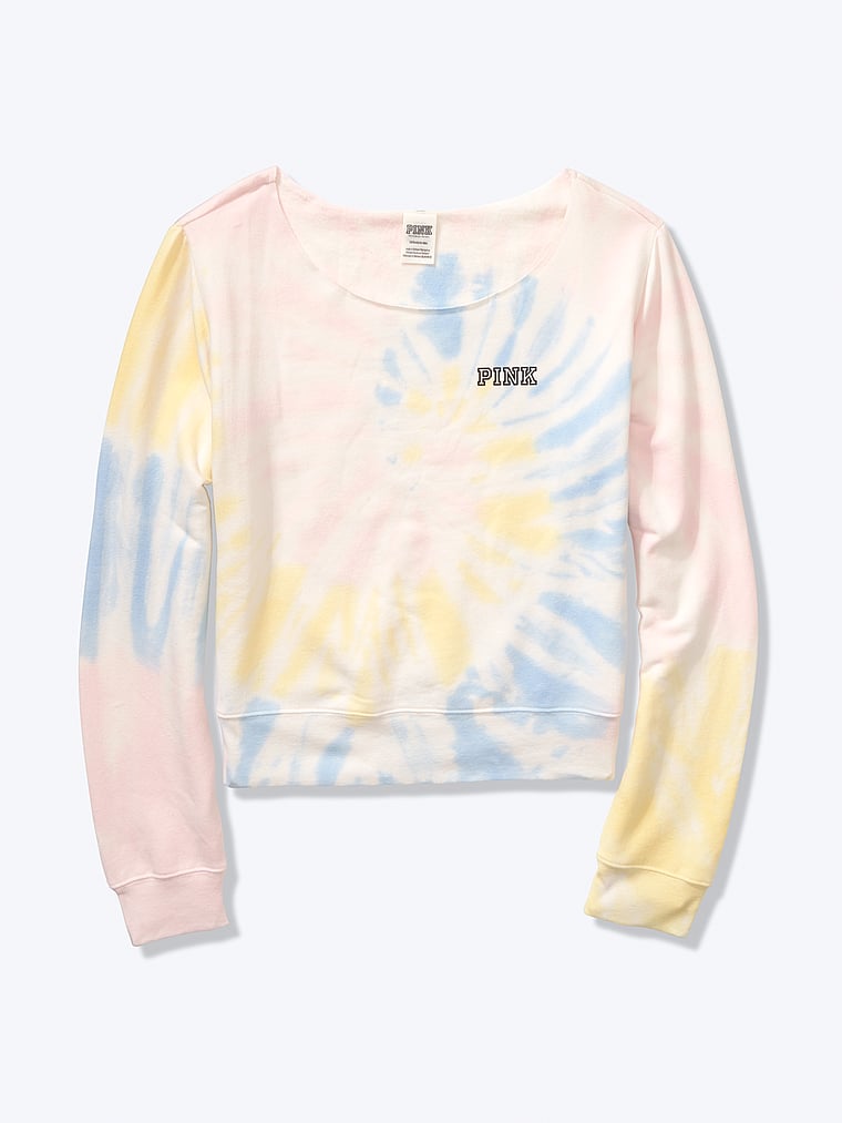 victoria secret pink tie dye sweatshirt