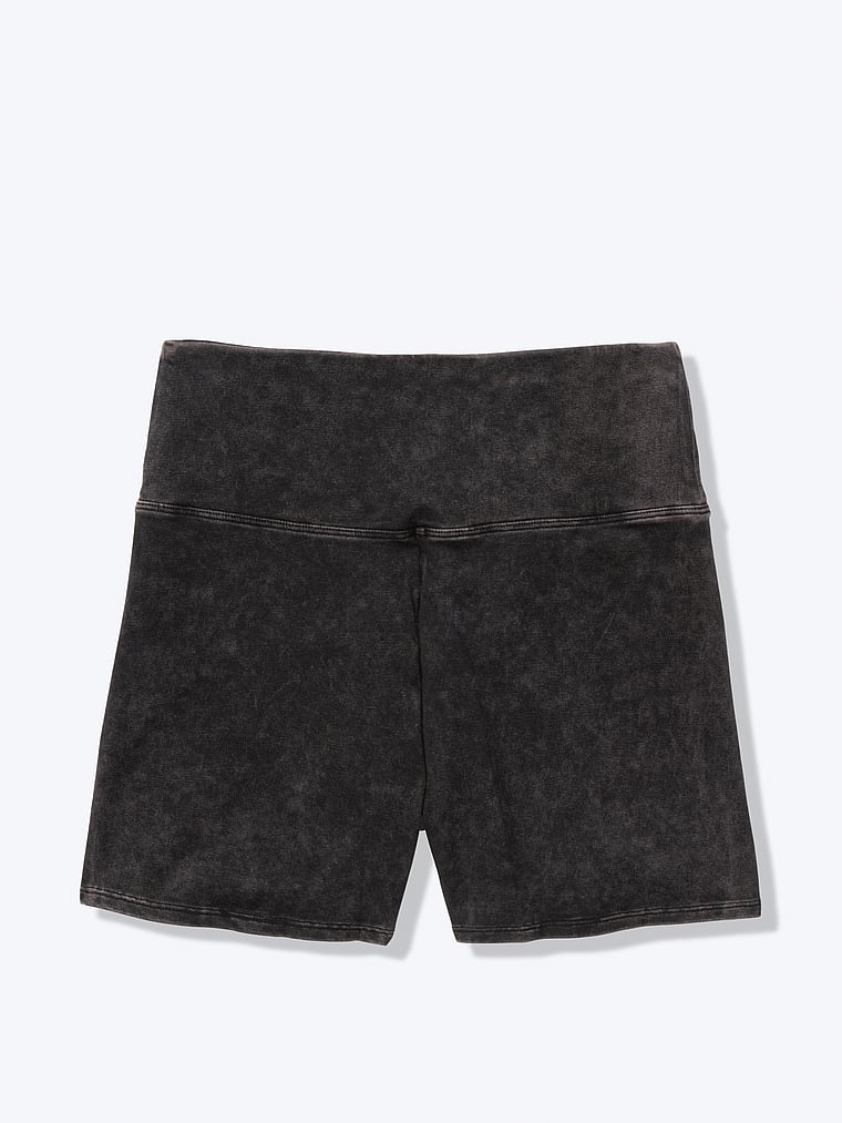 black cotton bike shorts