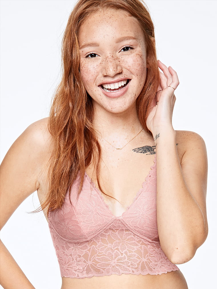 pink bralette