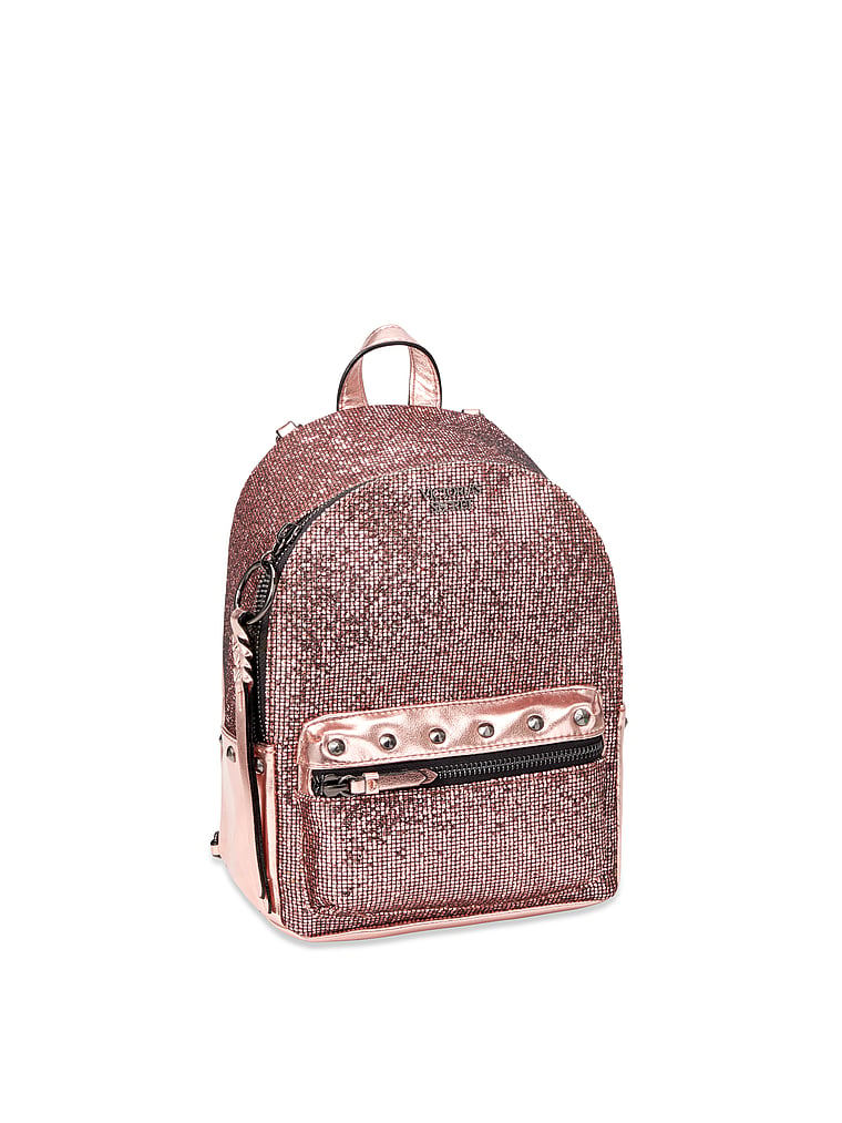 glitter mesh small city backpack