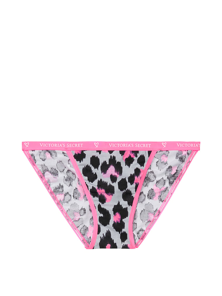 VictoriasSecret Stretch Cotton String Bikini Panty - 11123055-4DGP