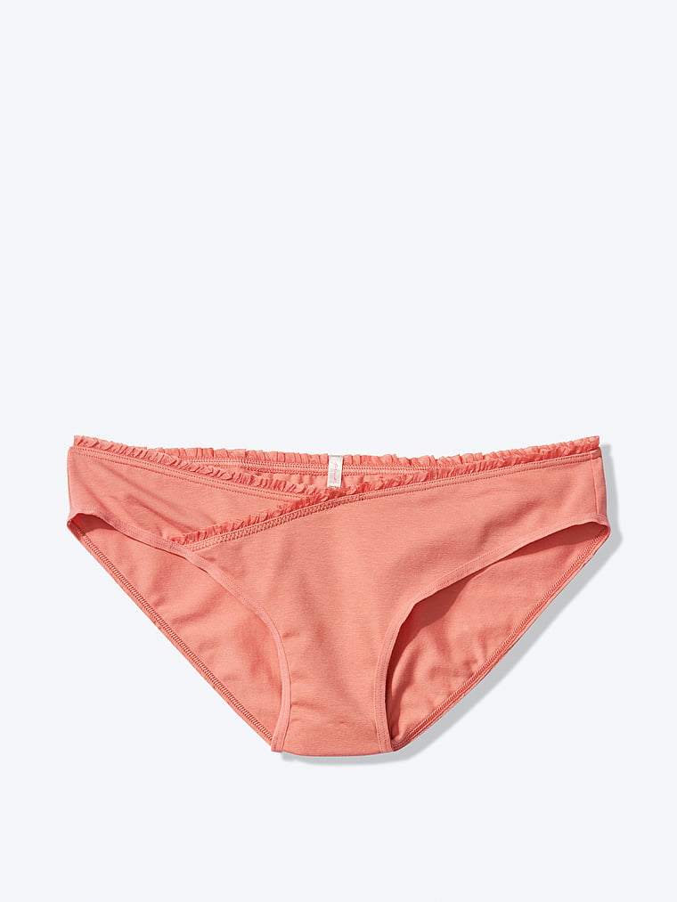 VictoriasSecret Cotton Ruffle Bikini. 1