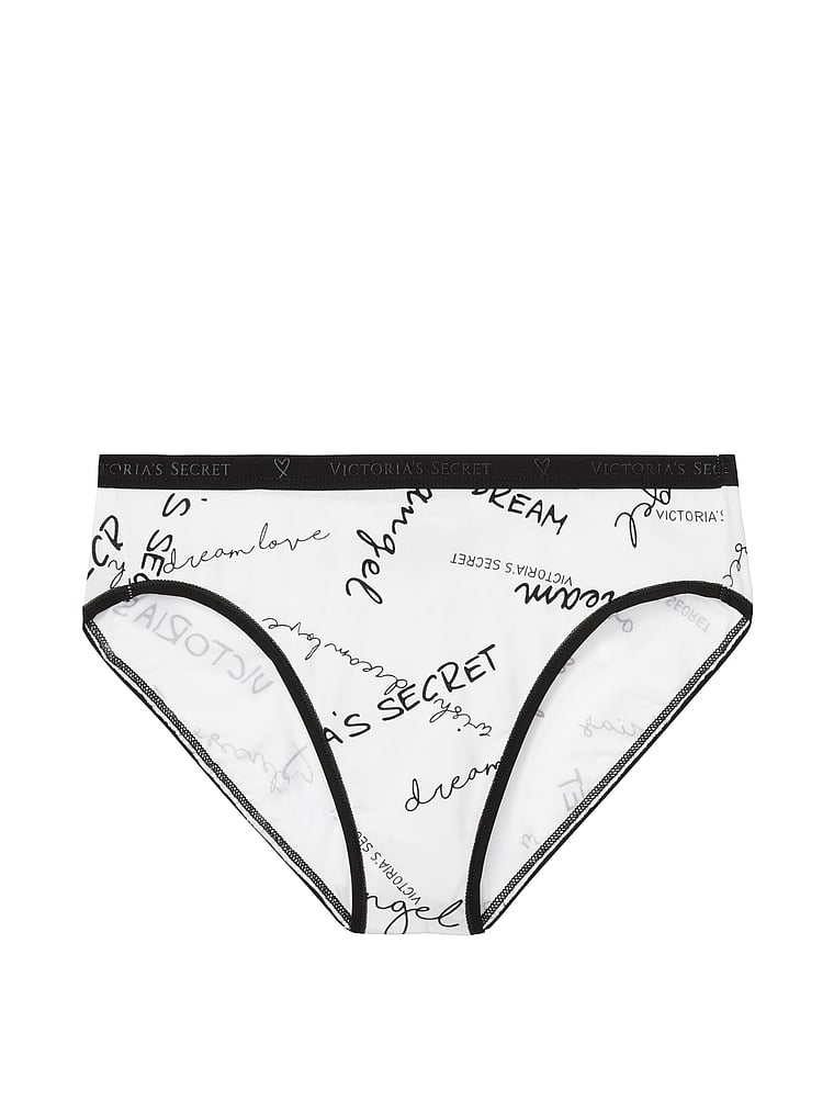 VictoriasSecret Stretch Cotton Logo High-leg Bikini Panty - 11122000-4K77