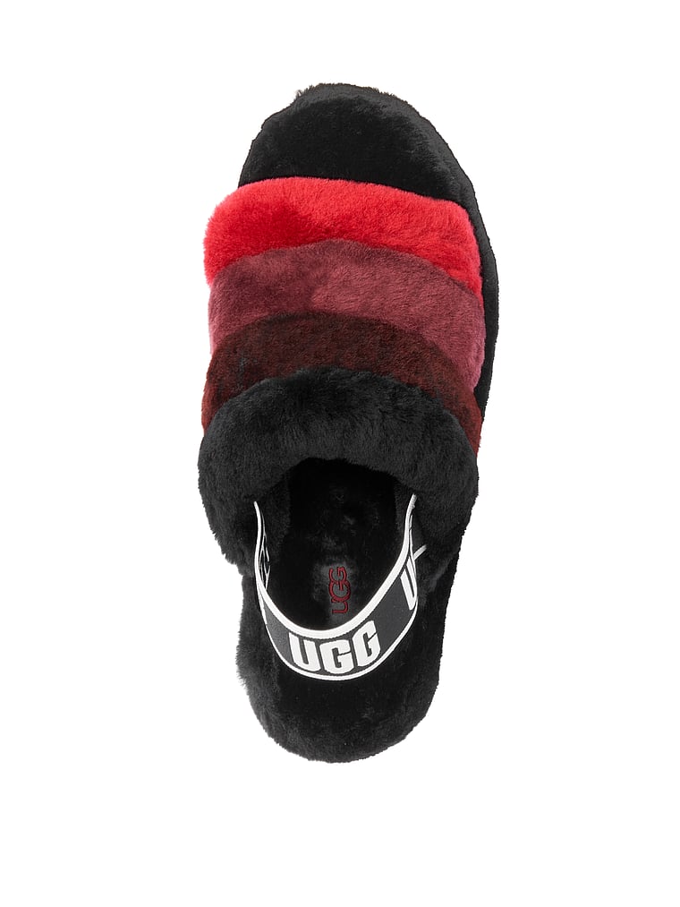 ugg fluff yeah slide black multi