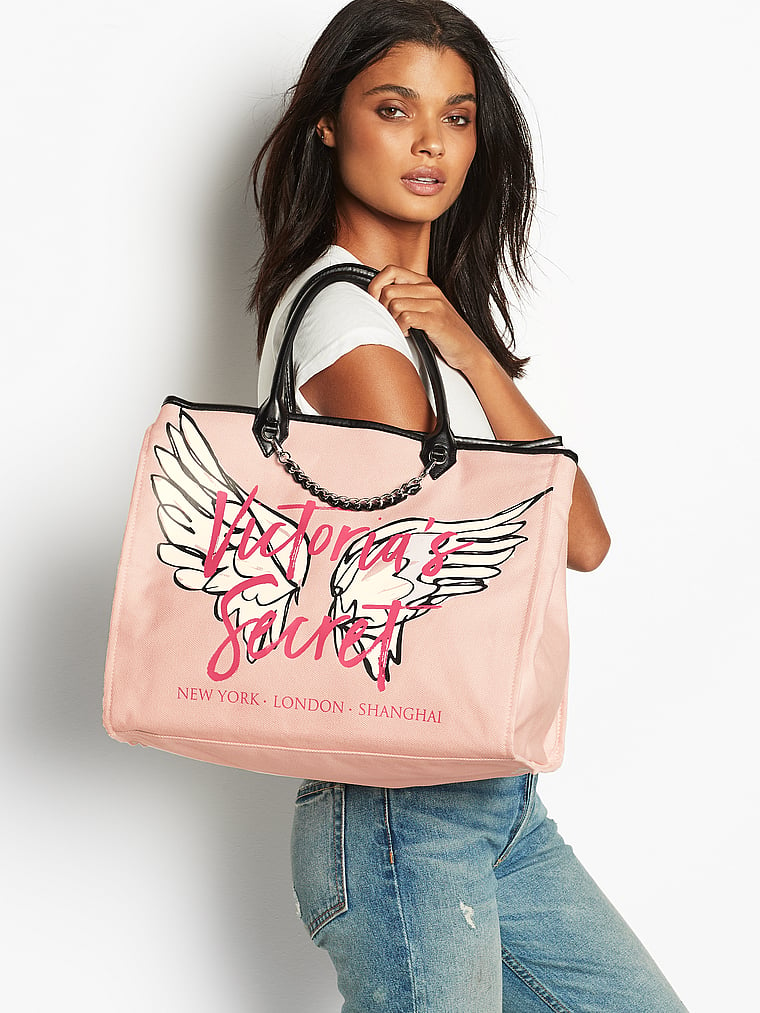 victoria secret city tote bag