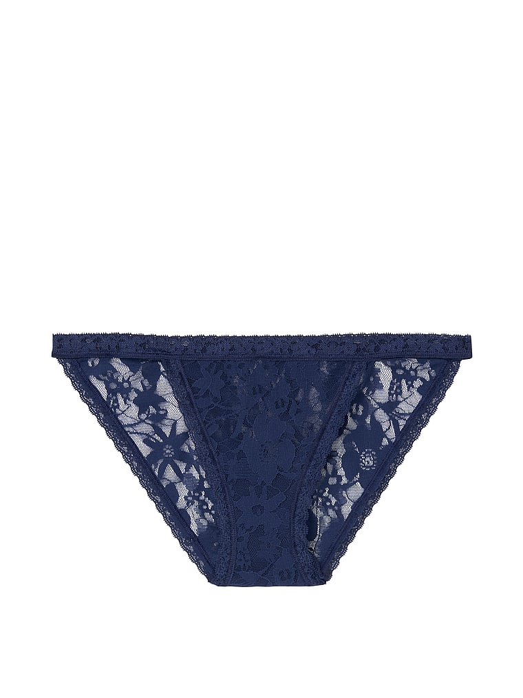 VictoriasSecret Floral Lace String Bikini Panty - 11149509-98L4