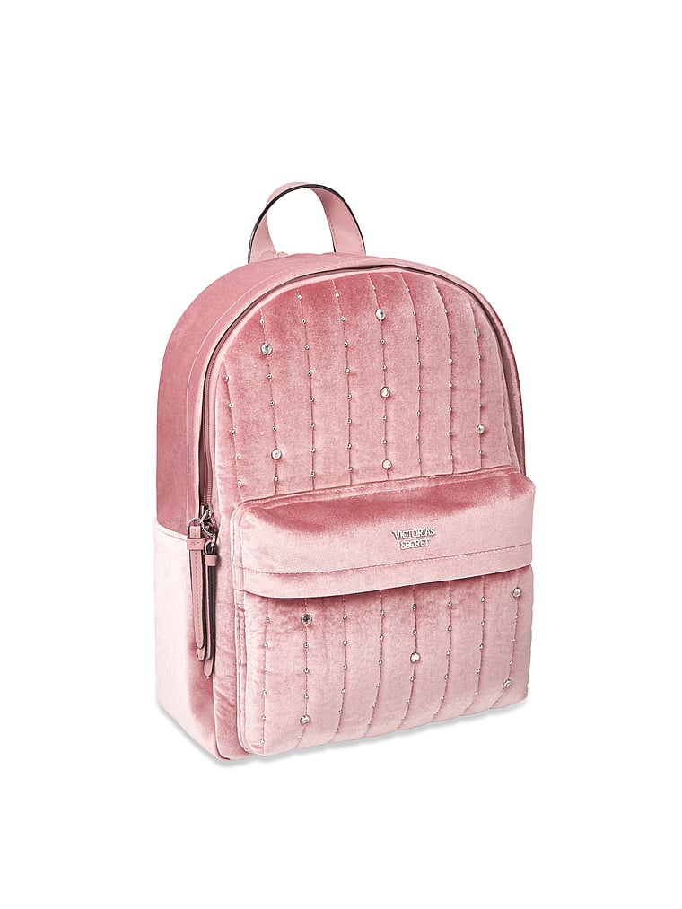 victoria secret velvet backpack