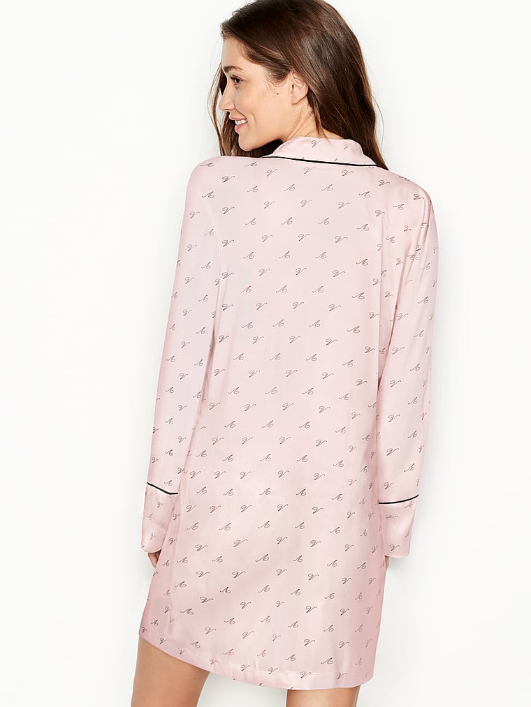 victoria secret satin sleep shirt