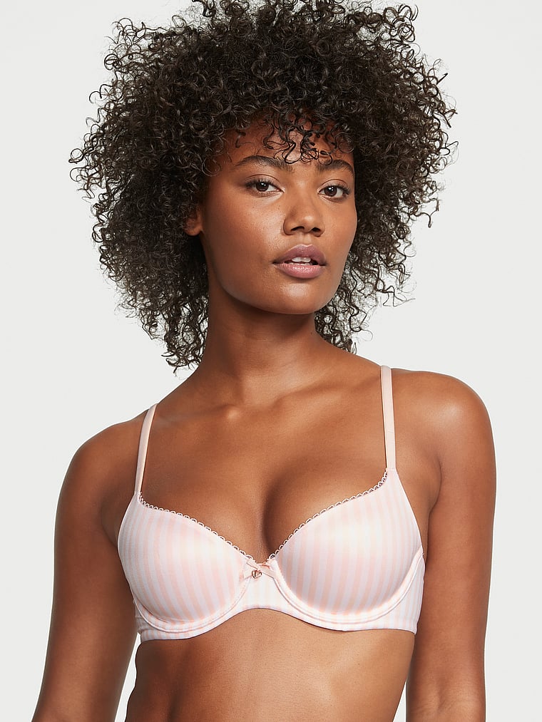  Victorias Secret Perfect Coverage T Shirt Bra, Full  Coverage, Lightly Lined, Adjustable Straps, Bras For Women, Body By  Victoria Collection, Beige