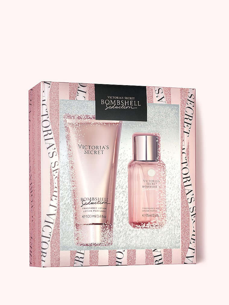 pink warm and cozy lotion and perfume