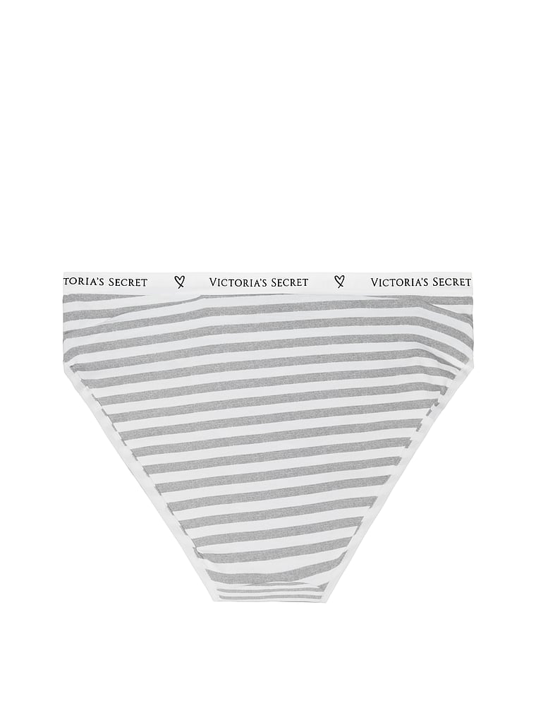 VictoriasSecret Stretch Cotton Logo High-leg Bikini Panty. 1