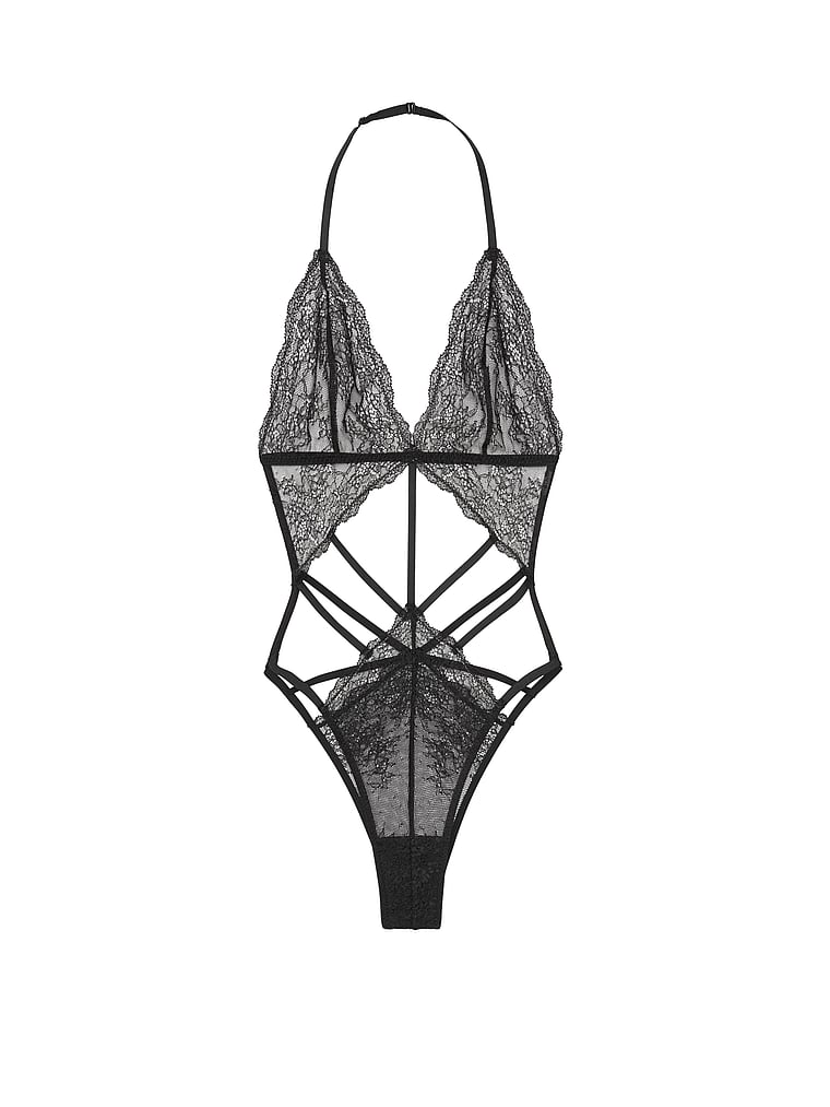 VictoriasSecret Embroidered Cutout Teddy - 11156227-54A2