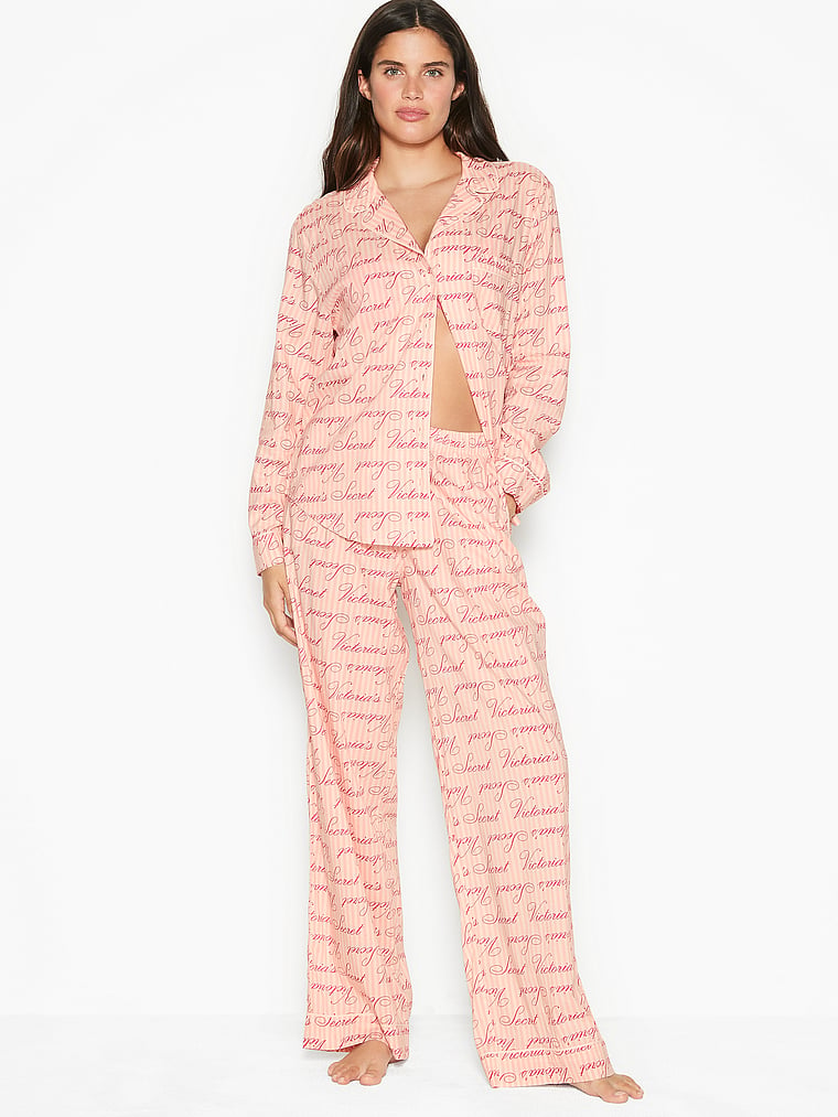 victoria secret pink daisy pajamas