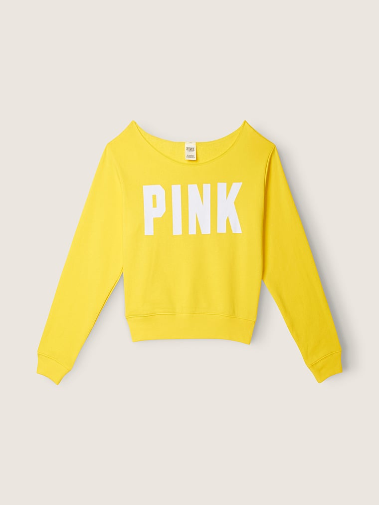 victoria secret cropped sweatshirt