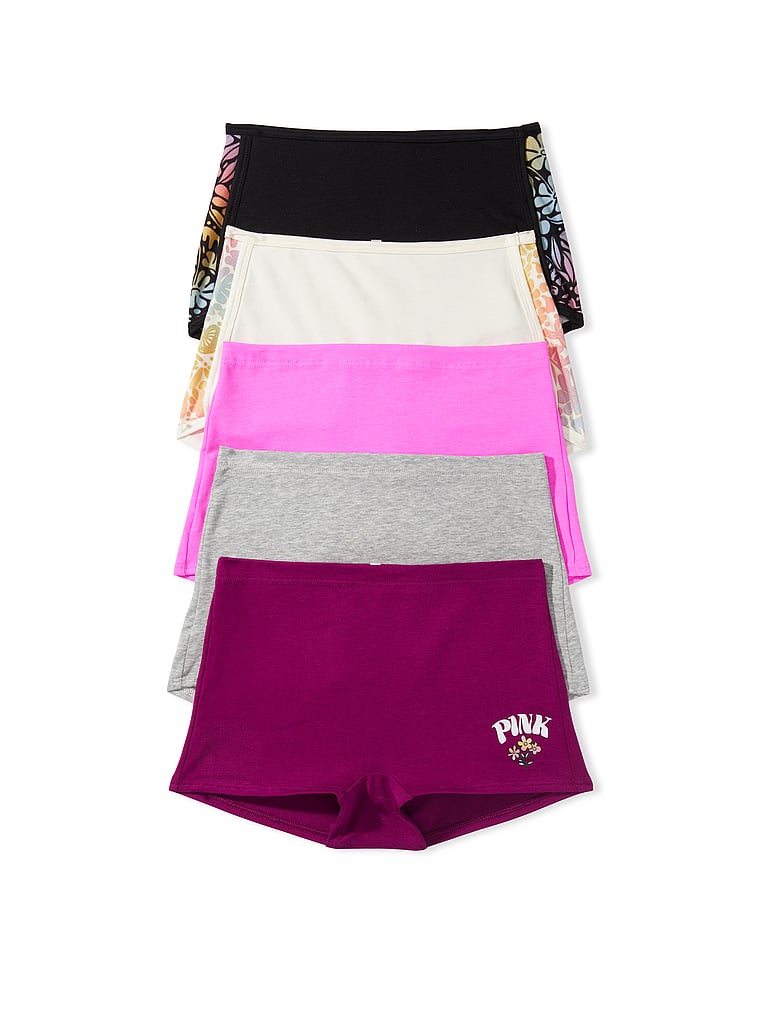Buy 5-Pack Cotton Boyshort Panty - Order Panties online 5000007875 - PINK US