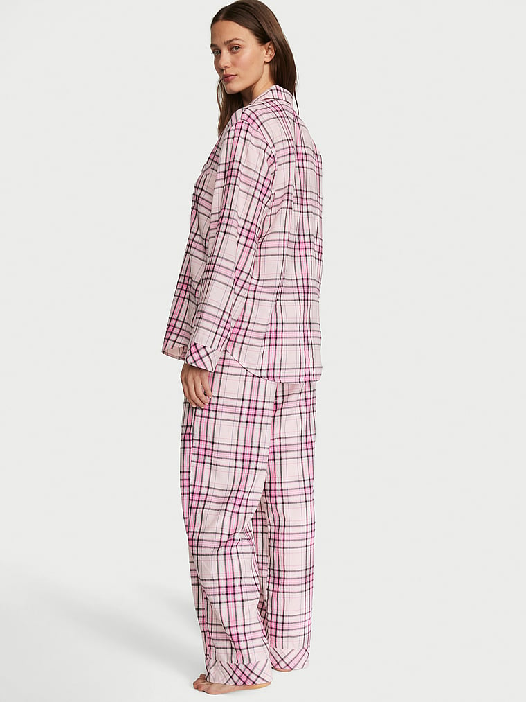 Flannel Long Pajama Set , Print, Largeshort - Women's Pajamas Sets - Victoria's Secret