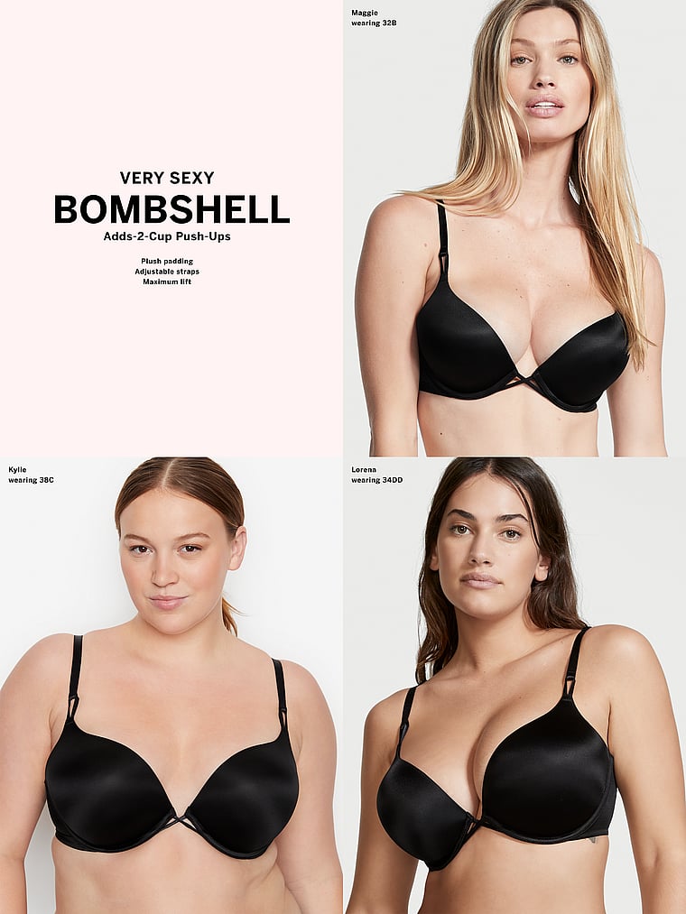 Victoria's Secret Bombshell Very Sexy padded Add 2 Cups Push up