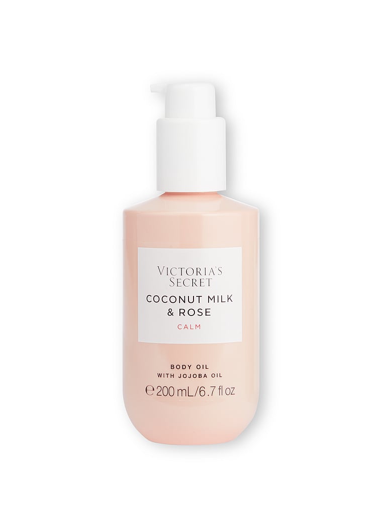 Victoria's Secret, Body Care Body Oil, Coconut Milk & Rose, onModelFront, 1 of 2