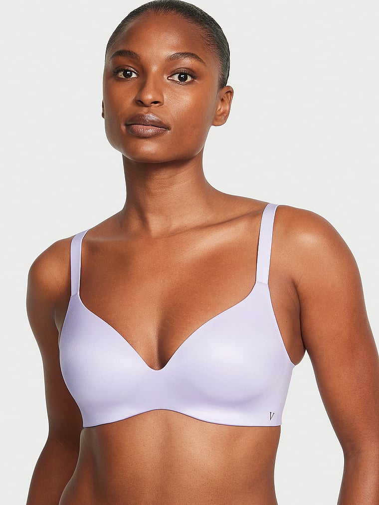 Buy Victoria's Secret Lightly Lined Wireless T Shirt Bra, Moderate  Coverage, Smoothing, Bras for Women (32A-38DDD), White, 36B at
