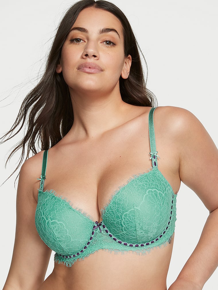 Victoria's Secret - The long line lace demi—pair it with a sheer