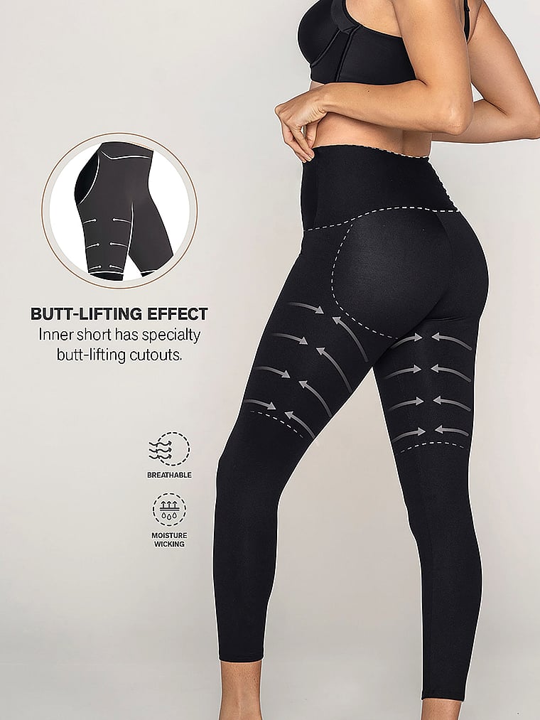 Leonisa Super Soft Moderate Compression Butt Lift Leggings