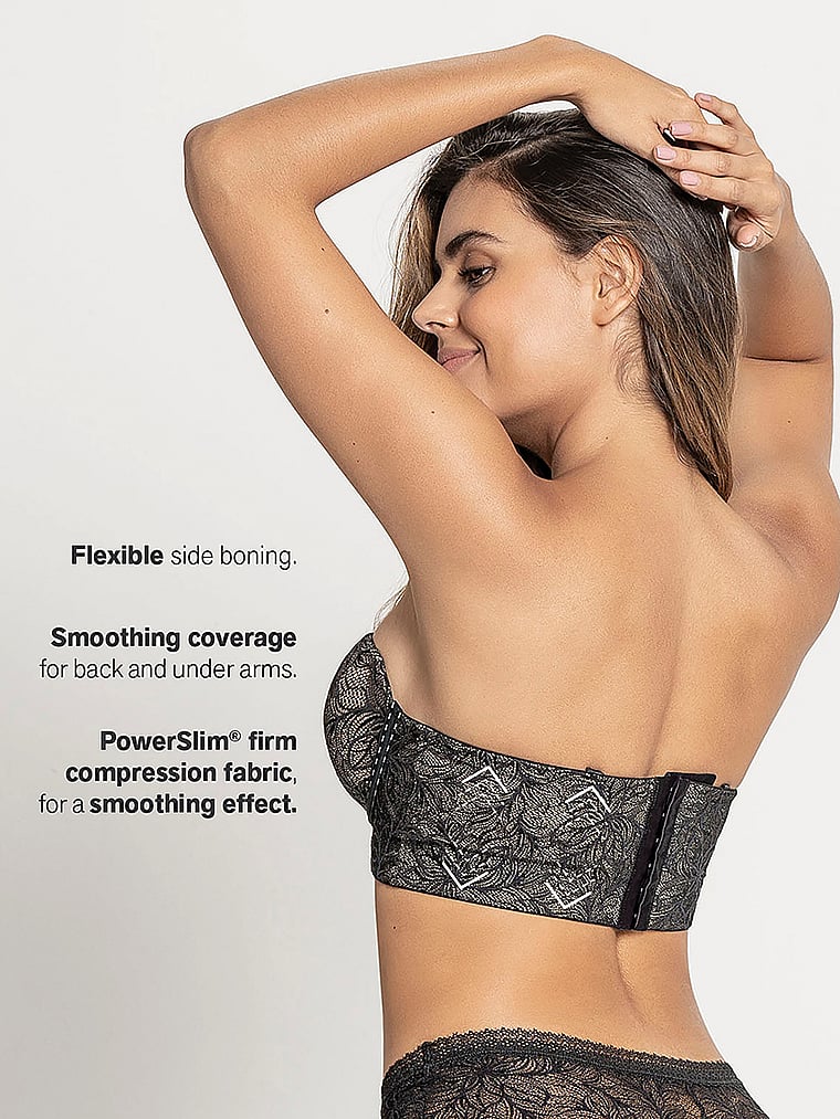 Smooth Bandeau Silicone-Free Bra Seamless Comfort Underwire Plus